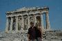 craig and tina in front of the parthenon