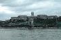 view of the buda royal palace from the pest side of the danube river