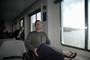 craig on the ferry from wellington to picton