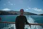craig on the ferry from wellington to picton