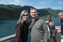 the both of us on the ferry from wellington to picton